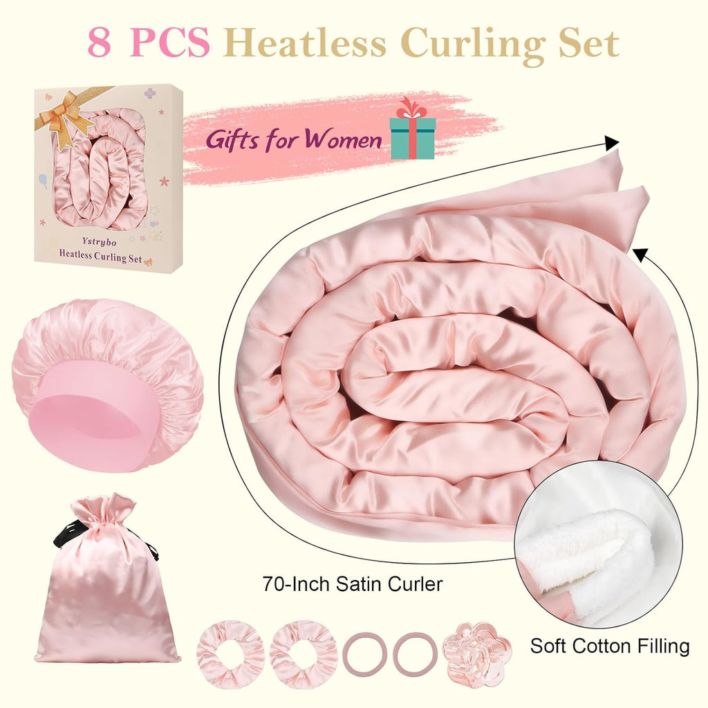 Satin Hair Curling Set