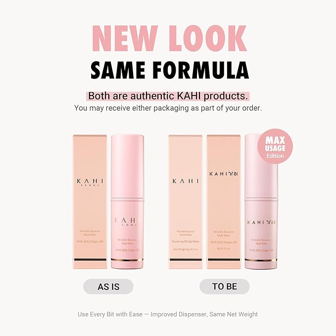 KAHI Wrinkle Bounce Multi Balm Stick | PDRN Collagen Wrinkle Stick | Korean Skin Care |All-in-One Hydrating Lip Balm Eye Cream Neck Cream Make Up Base & Face Mist Moisture Balm